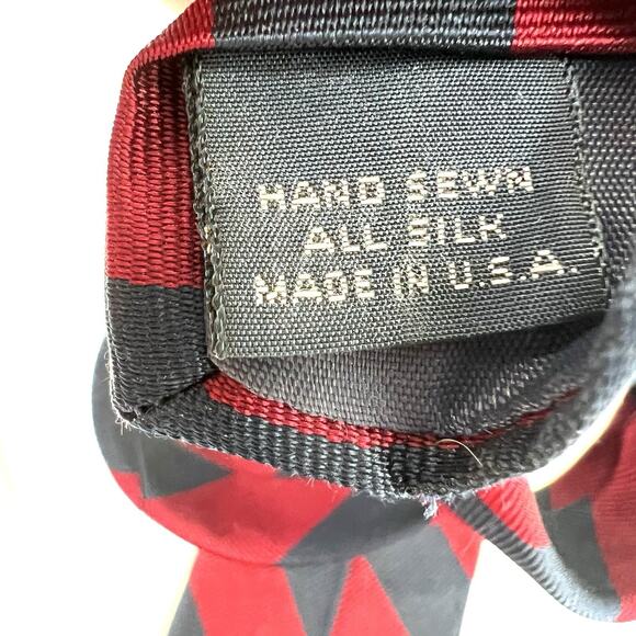 Vintage Lot Abercrombie Fitch Repp Red Blue Silk Neck Ties Mens English Preppy - Picture 11 of 11